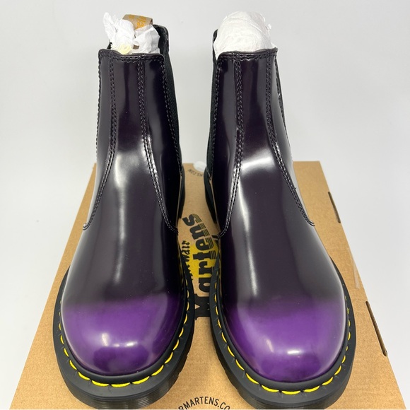 Dr.Martens 2976 Vegan Black/Rich Purple 
Size 8 - Picture 2 of 9
